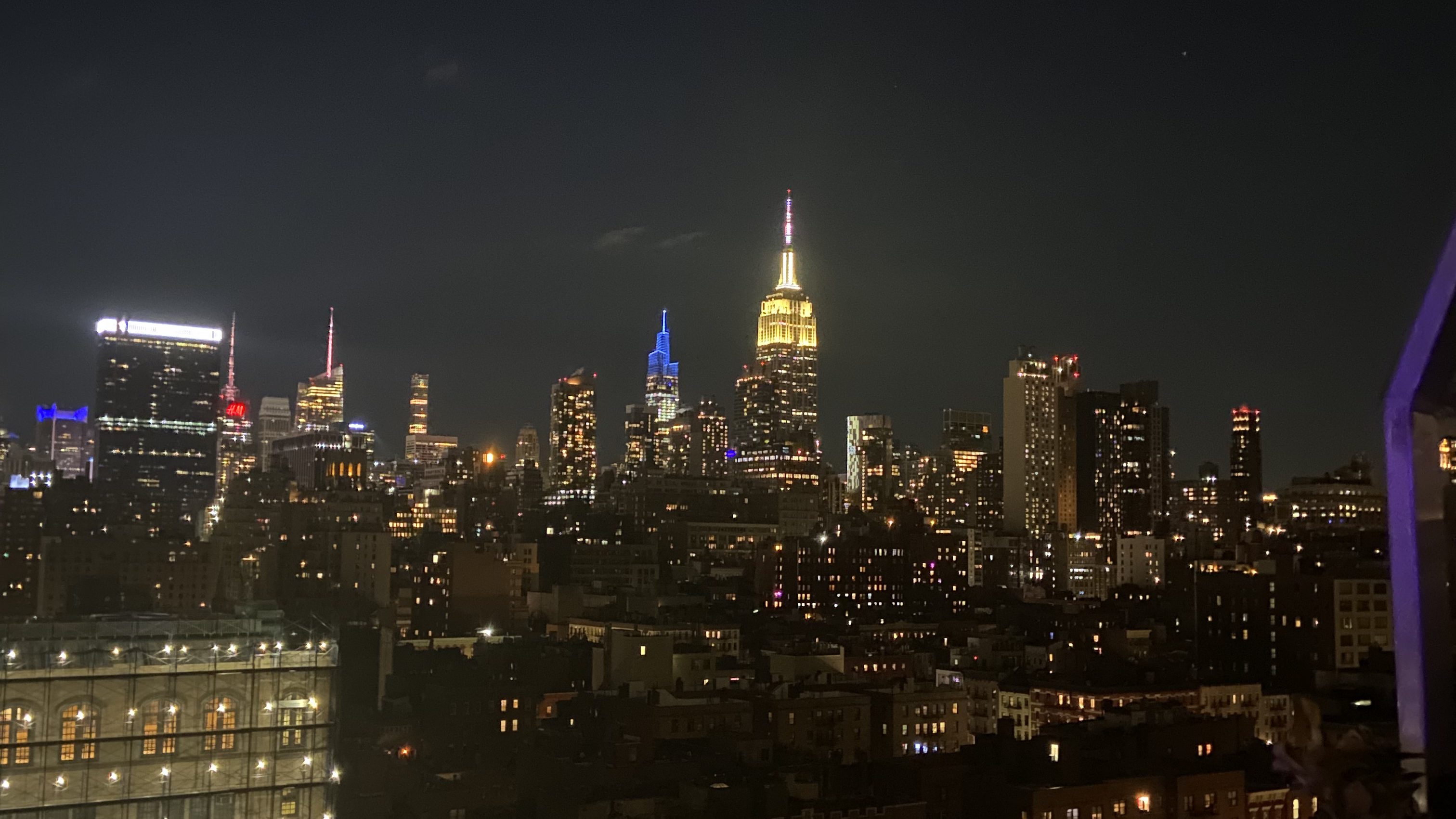 new york avond skyline